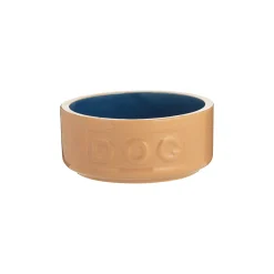 Cane Pet Bowls|Dog Bowls>Mason Cash Cane & Blue Lettered Dog Bowl 13cm