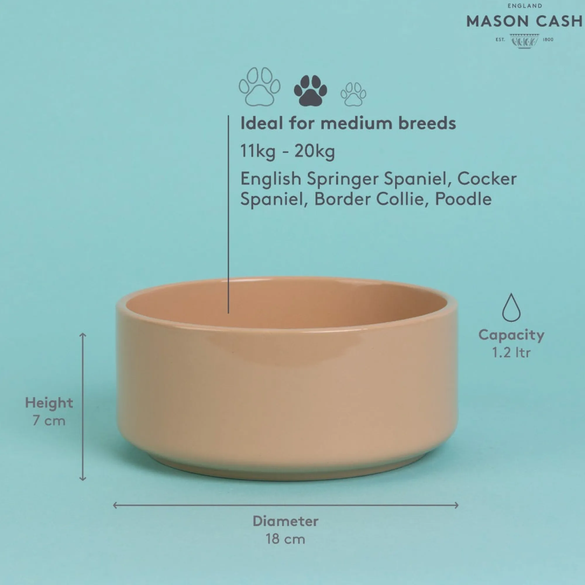 Cane Pet Bowls|Dog Bowls>Mason Cash Cane Pet Bowl 18cm