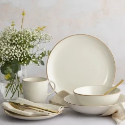 Plates>Mason Cash Classic Collection Set 4 Cream Side Plates