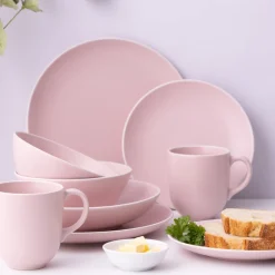 Plates>Mason Cash Classic Collection Set 4 Pink Dinner Plates