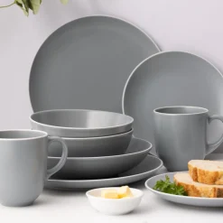 Mugs>Mason Cash Classic Collection Set Of 4 Grey Mugs 400ml