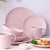 Bowls>Mason Cash Classic Collection Set Of 4 Pink Bowls 17cm