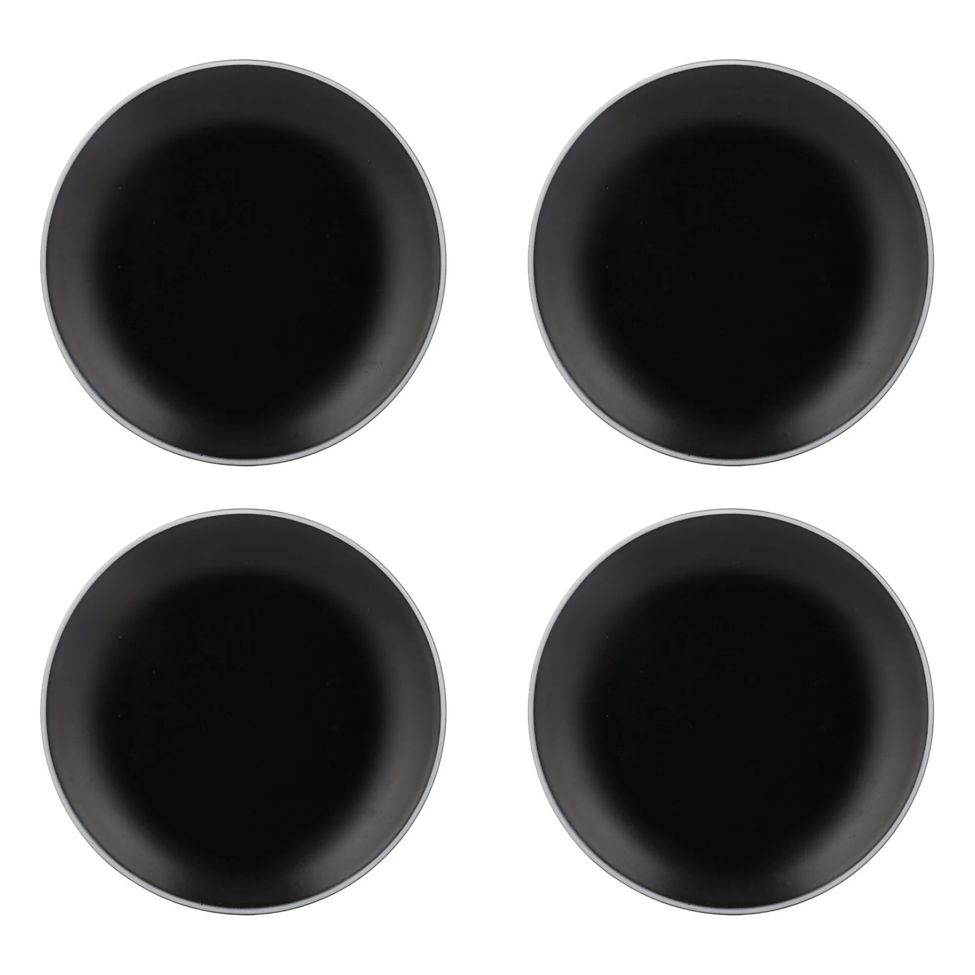 Plates>Mason Cash Classic Collection Set Of 4 Black Side Plates
