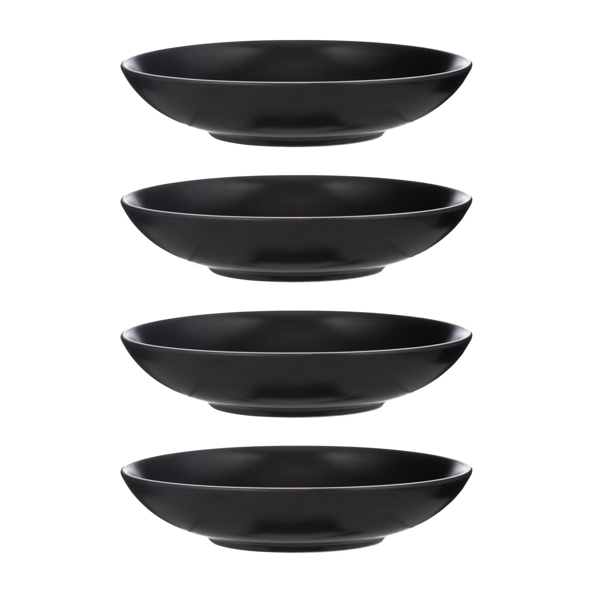 Bowls>Mason Cash Classic Collection Set Of 4 Black Pasta Bowls