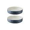 Decorated Pet Bowls|Cat Bowls>Mason Cash Colour Mix Grey Set Of 2 Cat Saucers 13cm