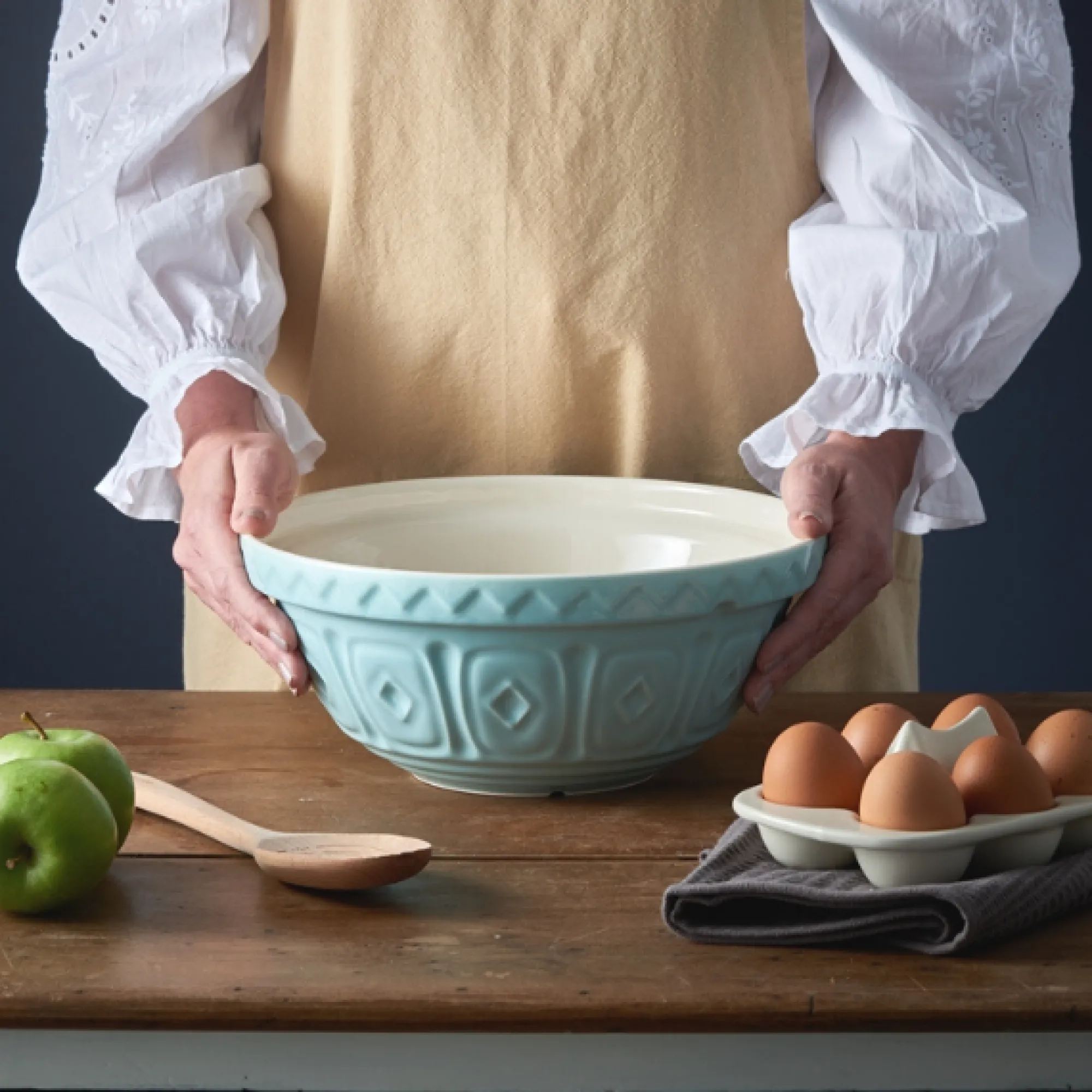 Colour Mix Mixing Bowls>Mason Cash Colour Mix Powder S18 Blue Mixing Bowl 26cm