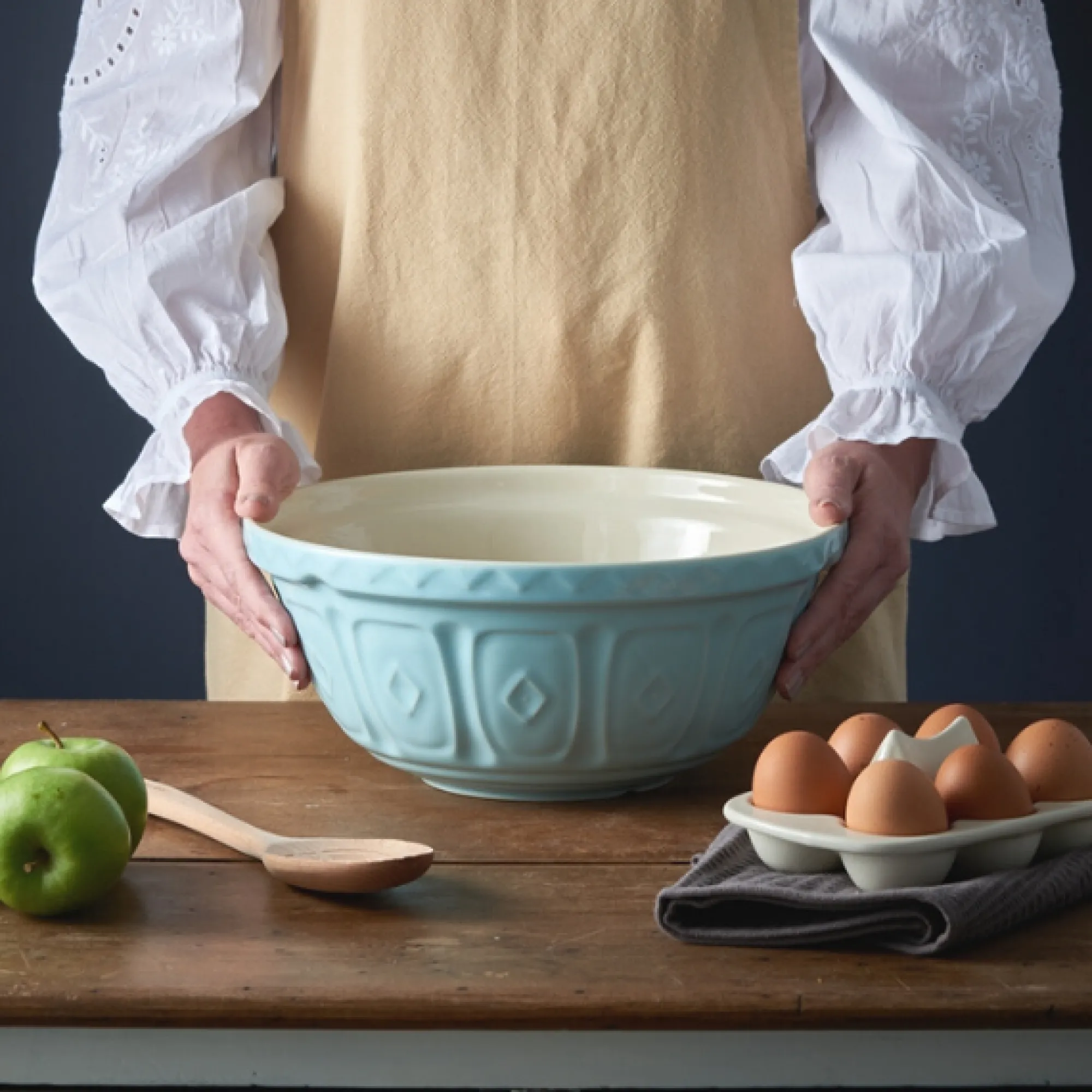 Colour Mix Mixing Bowls>Mason Cash Colour Mix S12 Powder Blue Mixing Bowl 29cm