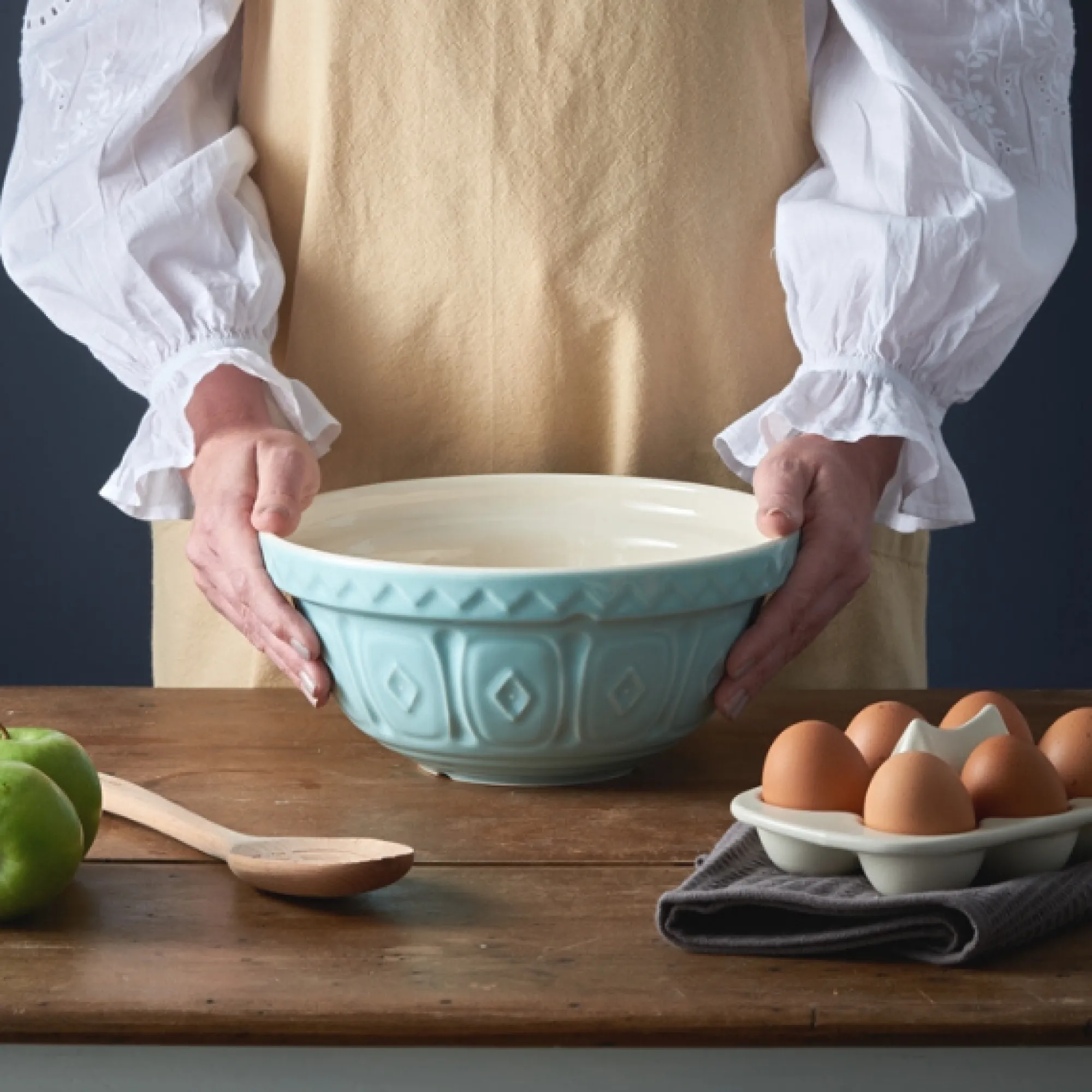 Colour Mix Mixing Bowls>Mason Cash Colour Mix S24 Powder Blue Mixing Bowl 24cm