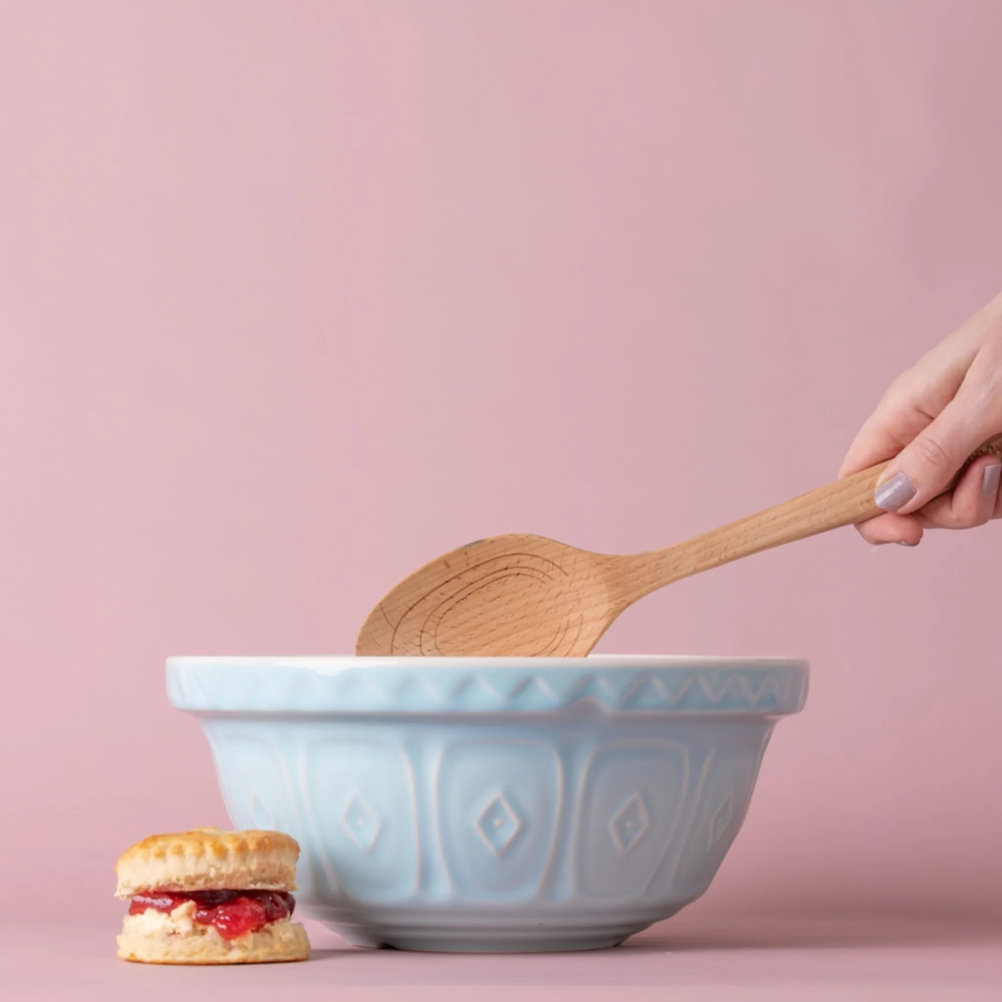 Colour Mix Mixing Bowls>Mason Cash Colour Mix S24 Powder Blue Mixing Bowl 24cm