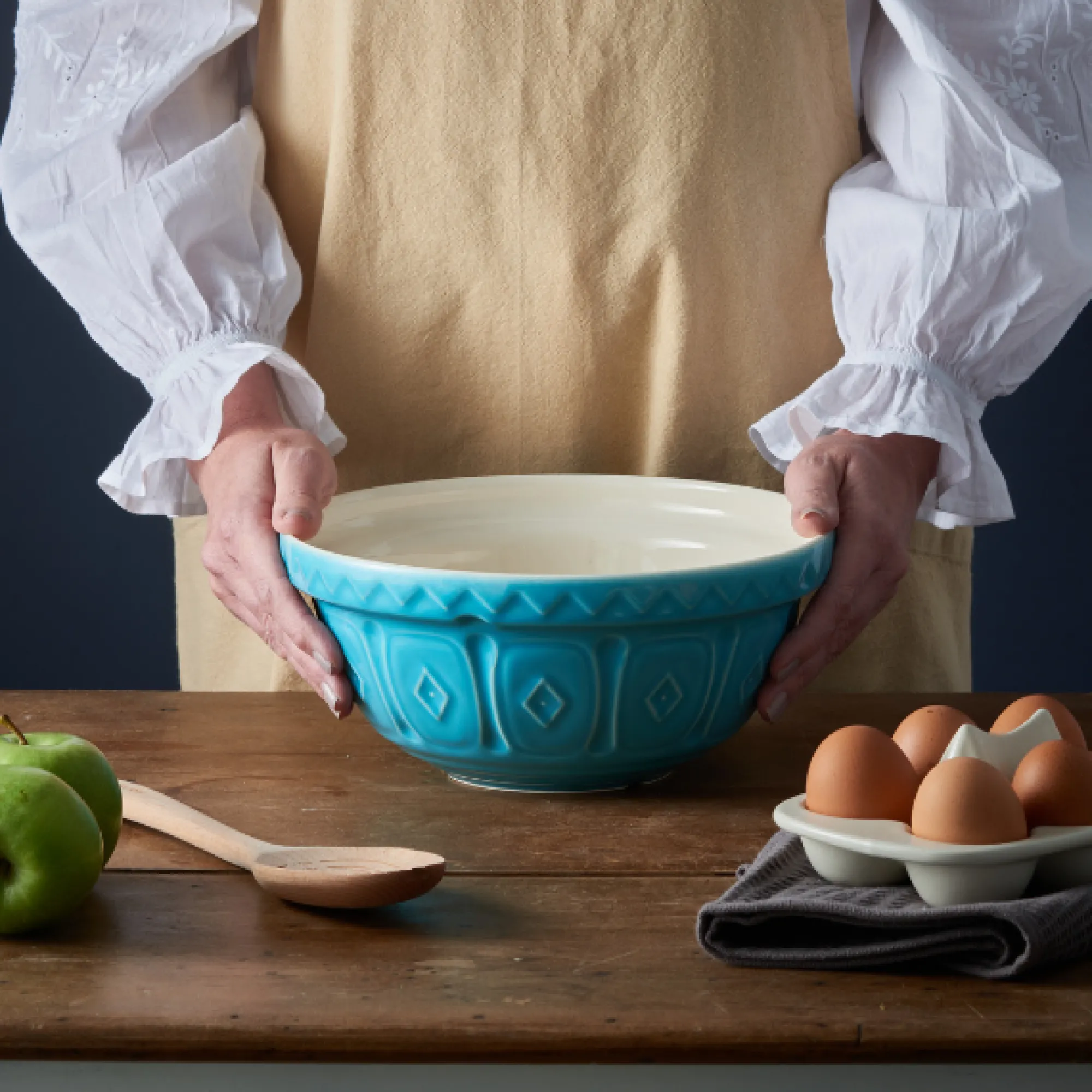 Colour Mix Mixing Bowls>Mason Cash Colour Mix S24 Turquoise Mixing Bowl 24cm