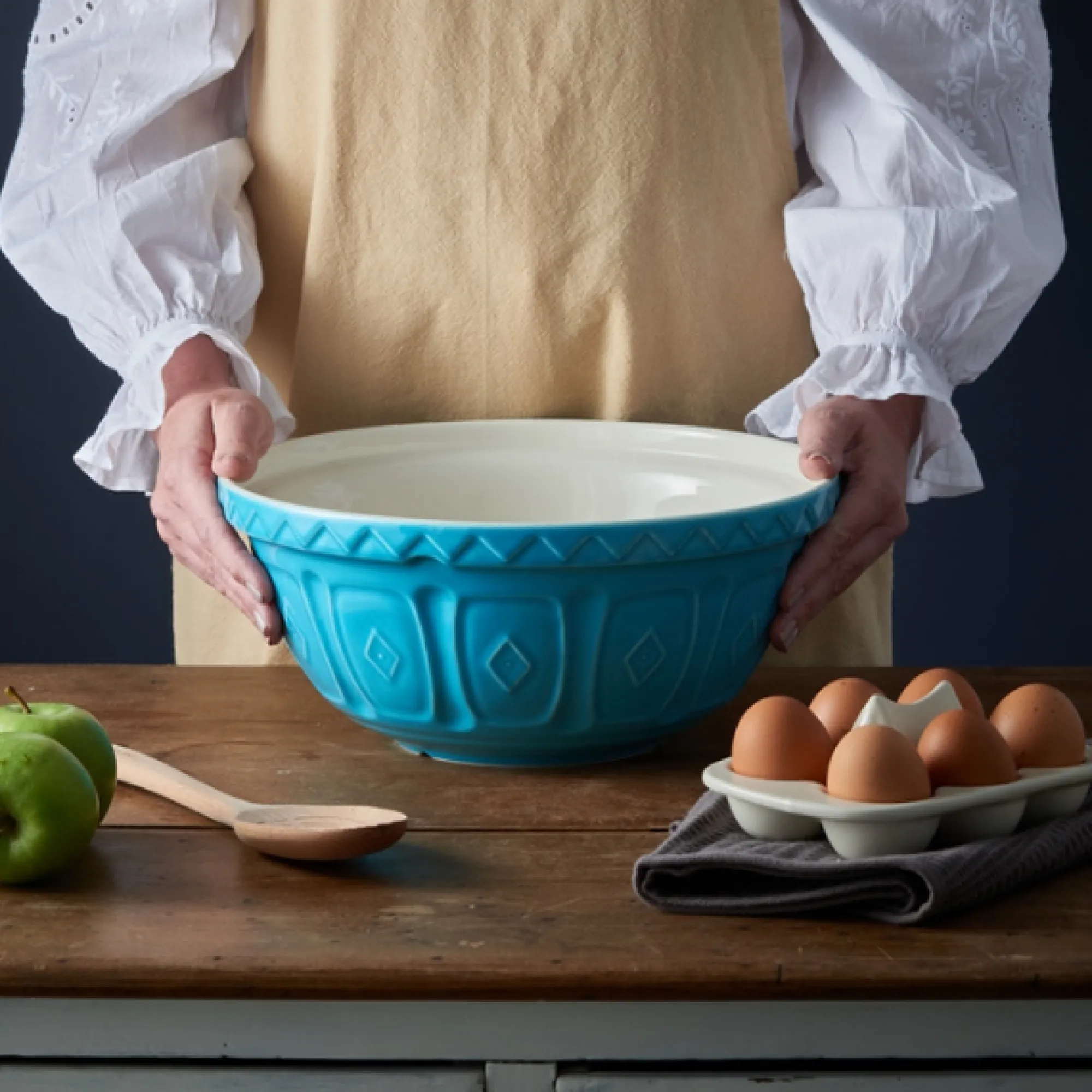 Colour Mix Mixing Bowls>Mason Cash Colour Mix S12 Turquoise Mixing Bowl 29cm
