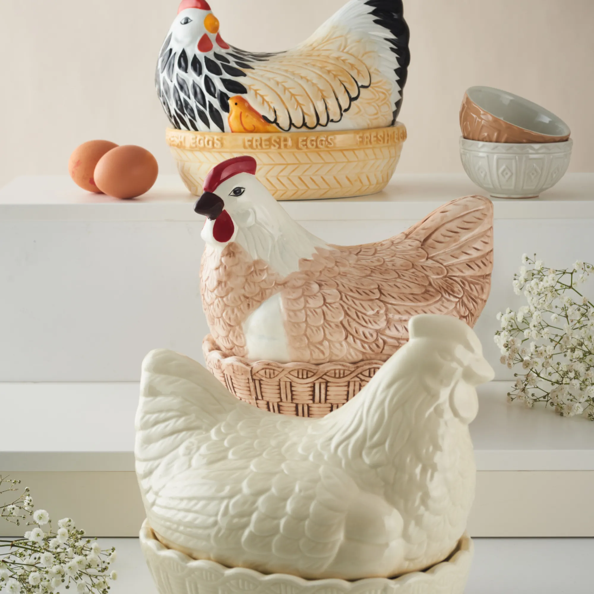Storage>Mason Cash Cream Hen Nest