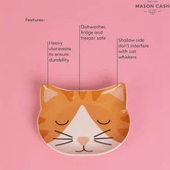 Decorated Pet Bowls|Cat Bowls>Mason Cash Ginger Cat Bowl 16x13cm