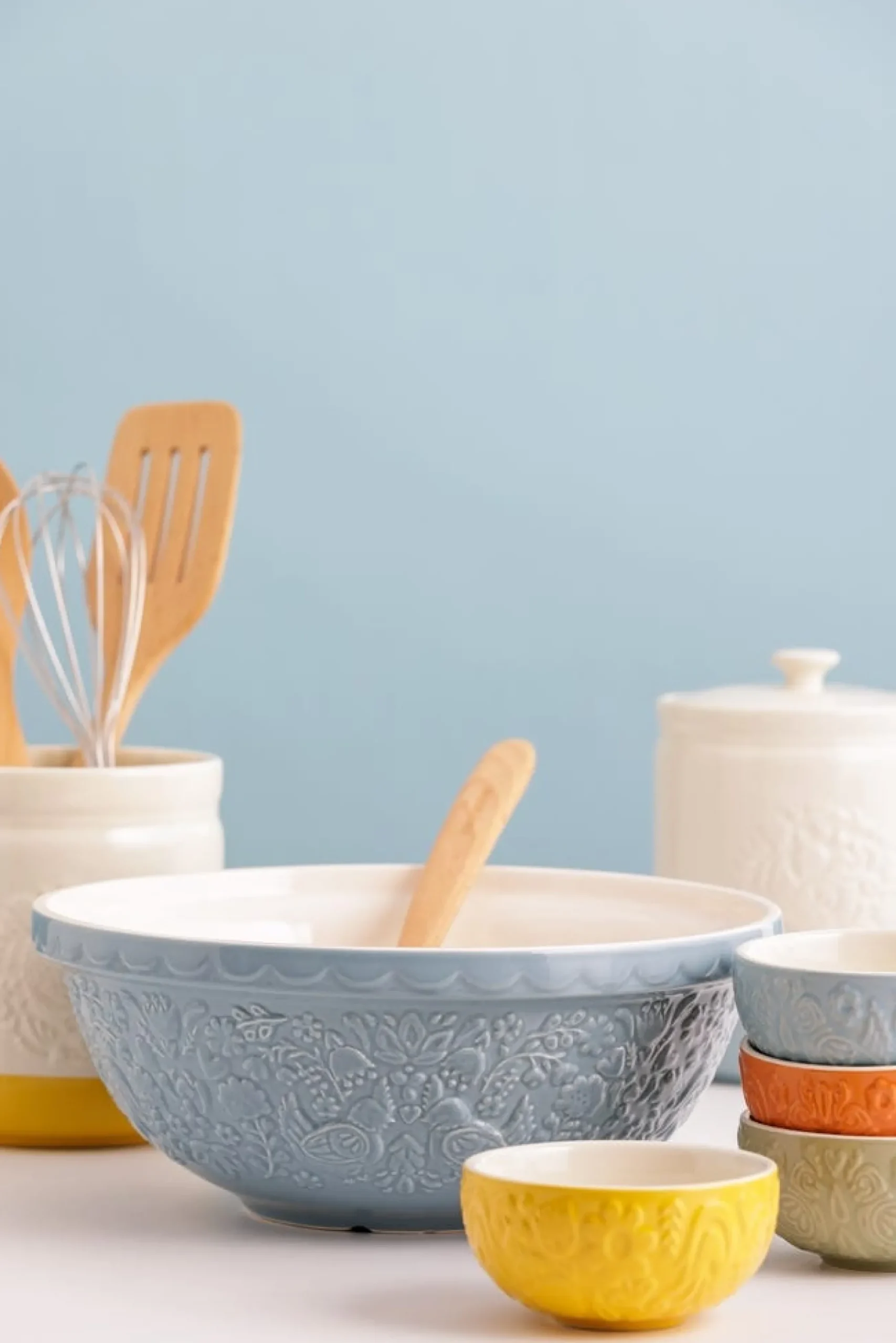 Home To Roost Mixing Bowls>Mason Cash Home To Roost S18 Blue Mixing Bowl 26cm