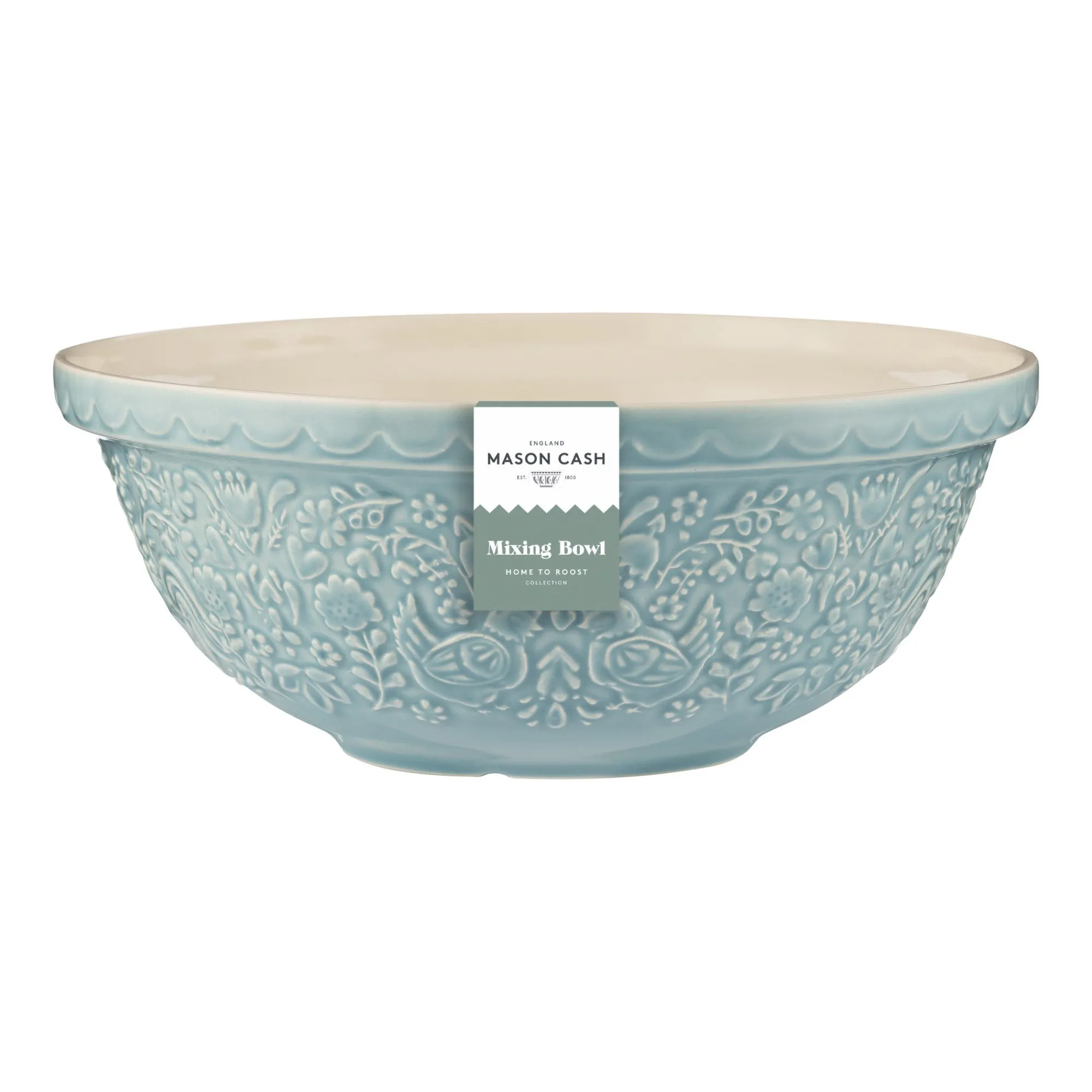 Home To Roost Mixing Bowls>Mason Cash Home To Roost S18 Blue Mixing Bowl 26cm