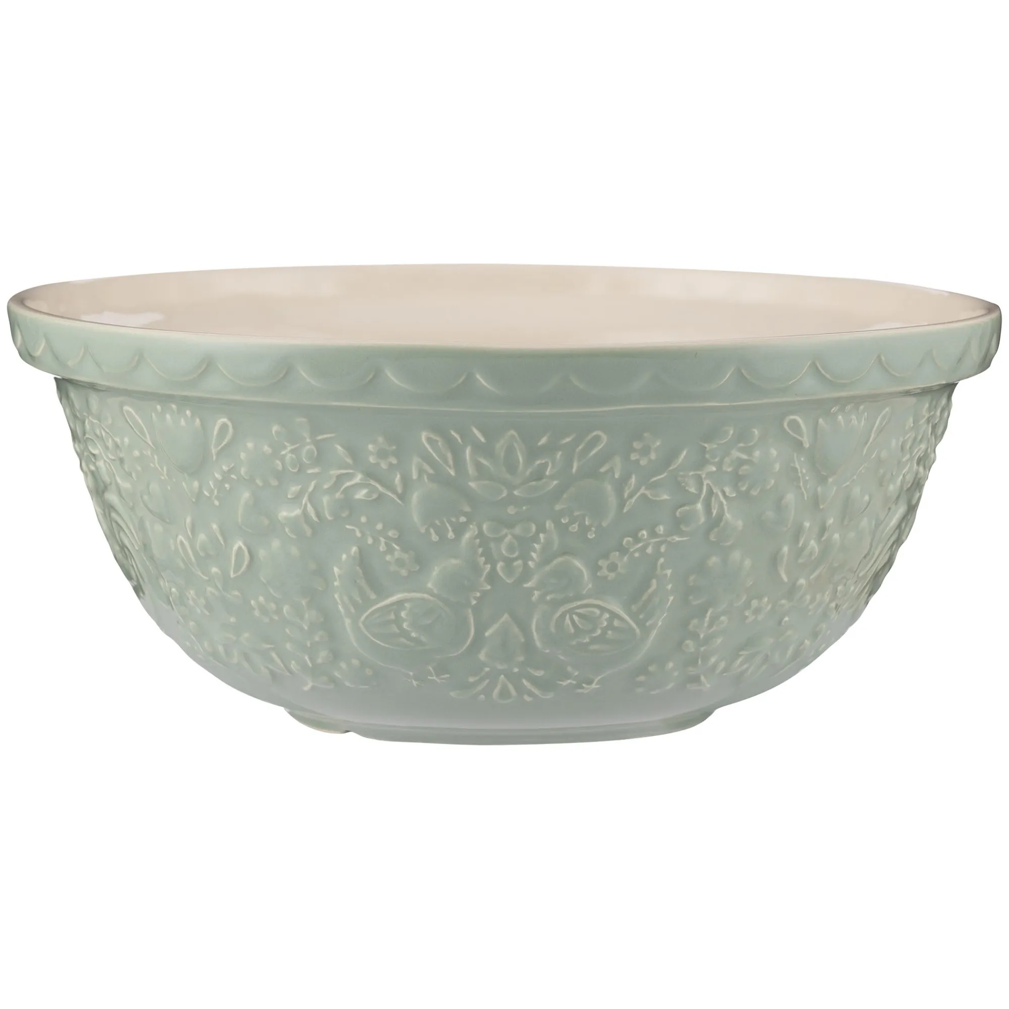 Home To Roost Mixing Bowls>Mason Cash Home To Roost S12 Green Mixing Bowl 29cm