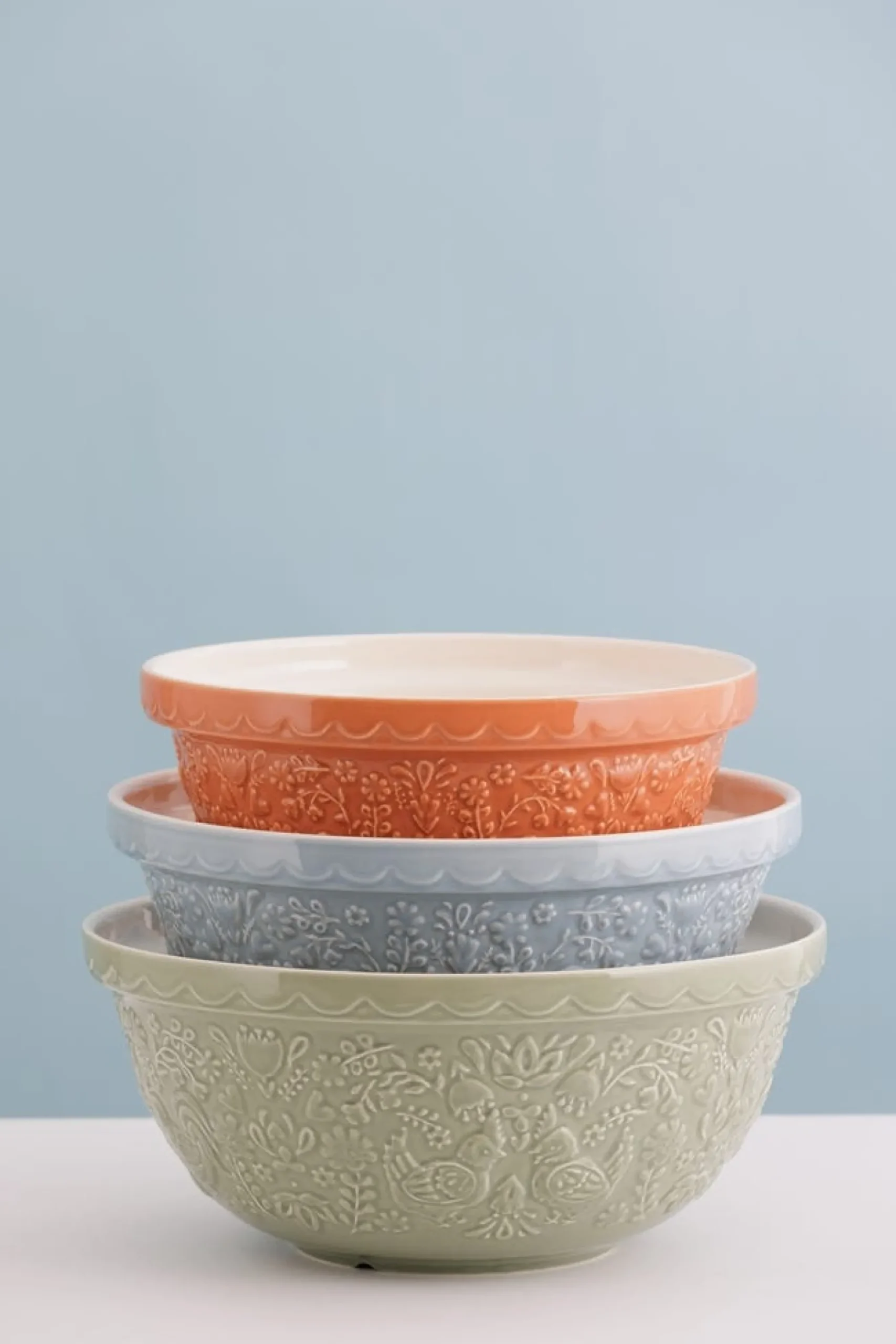 Home To Roost Mixing Bowls>Mason Cash Home To Roost S12 Green Mixing Bowl 29cm