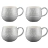 Mugs>Mason Cash Impressions Set Of 4 Grey Mugs 350ml