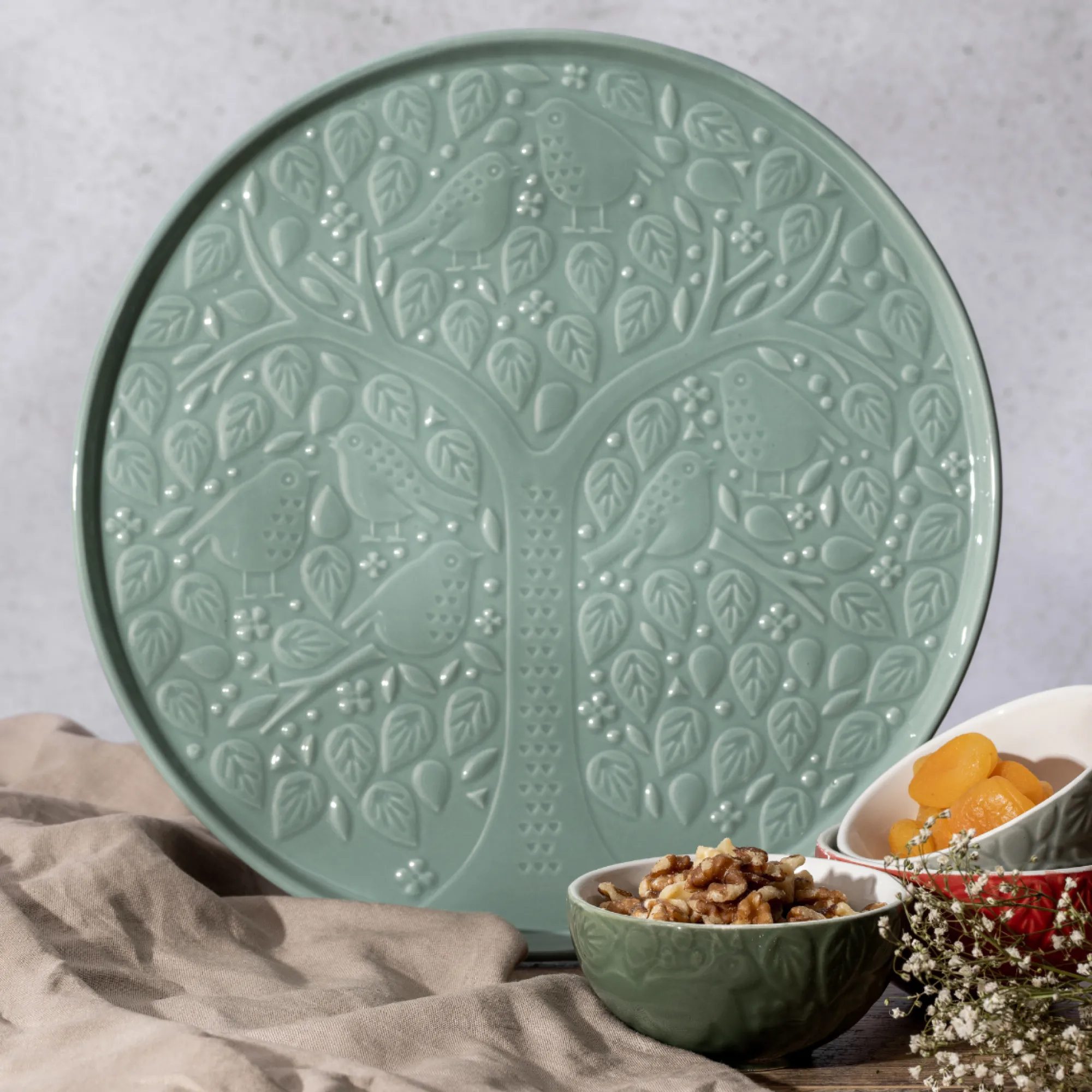 Serveware>Mason Cash In The Forest Round Platter 30cm