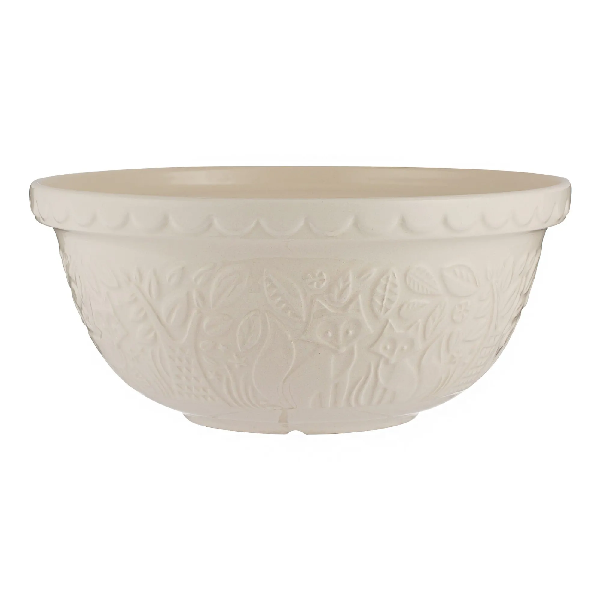 In The Forest Mixing Bowls>Mason Cash In The Forest S12 Cream Fox Mixing Bowl 29cm