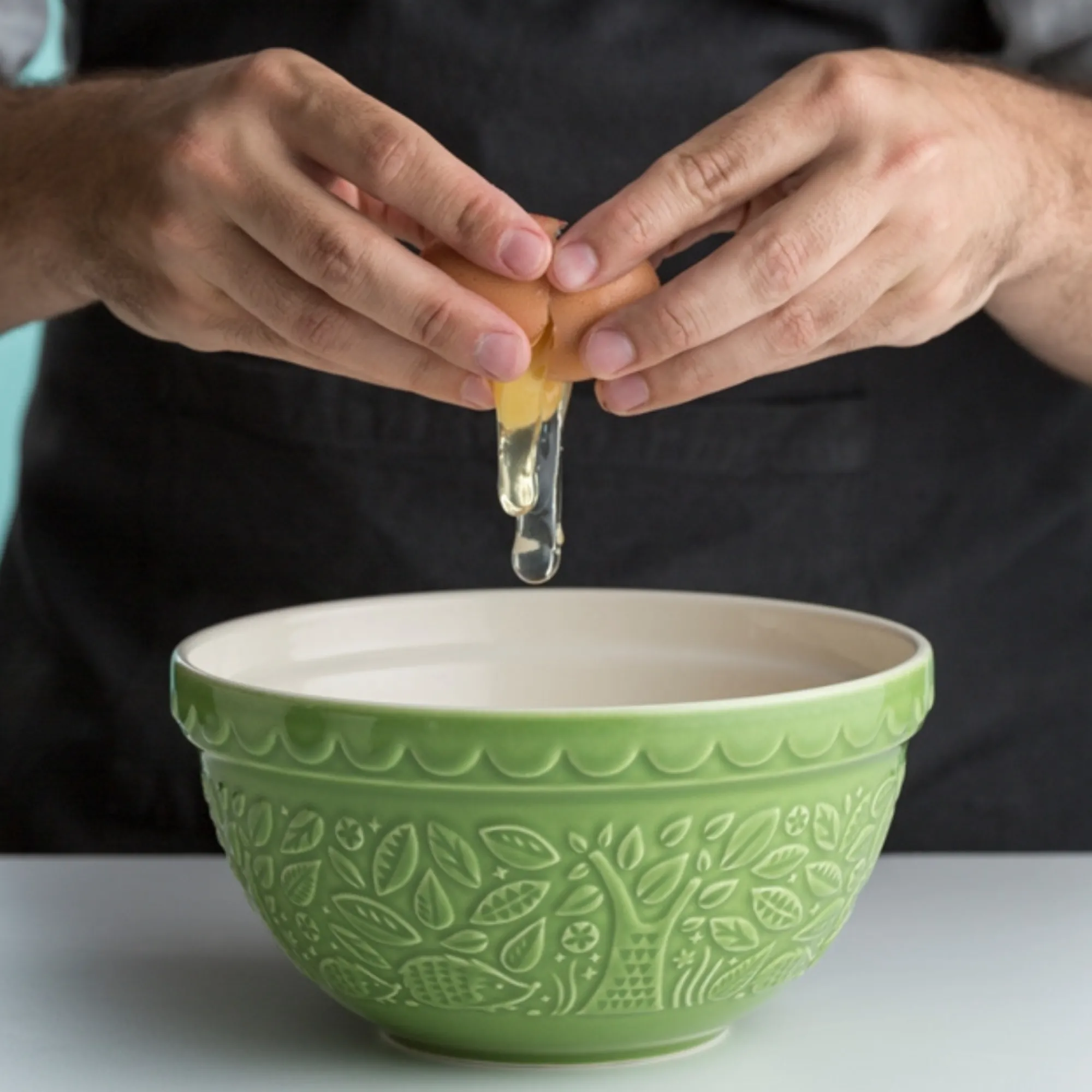 In The Forest Mixing Bowls>Mason Cash In The Forest S30 Green Hedgehog Mix Bwl 21cm