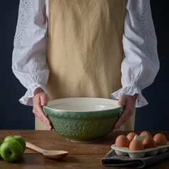 In The Forest Mixing Bowls>Mason Cash In The Forest S18 Green Owl Mixing Bowl 26cm