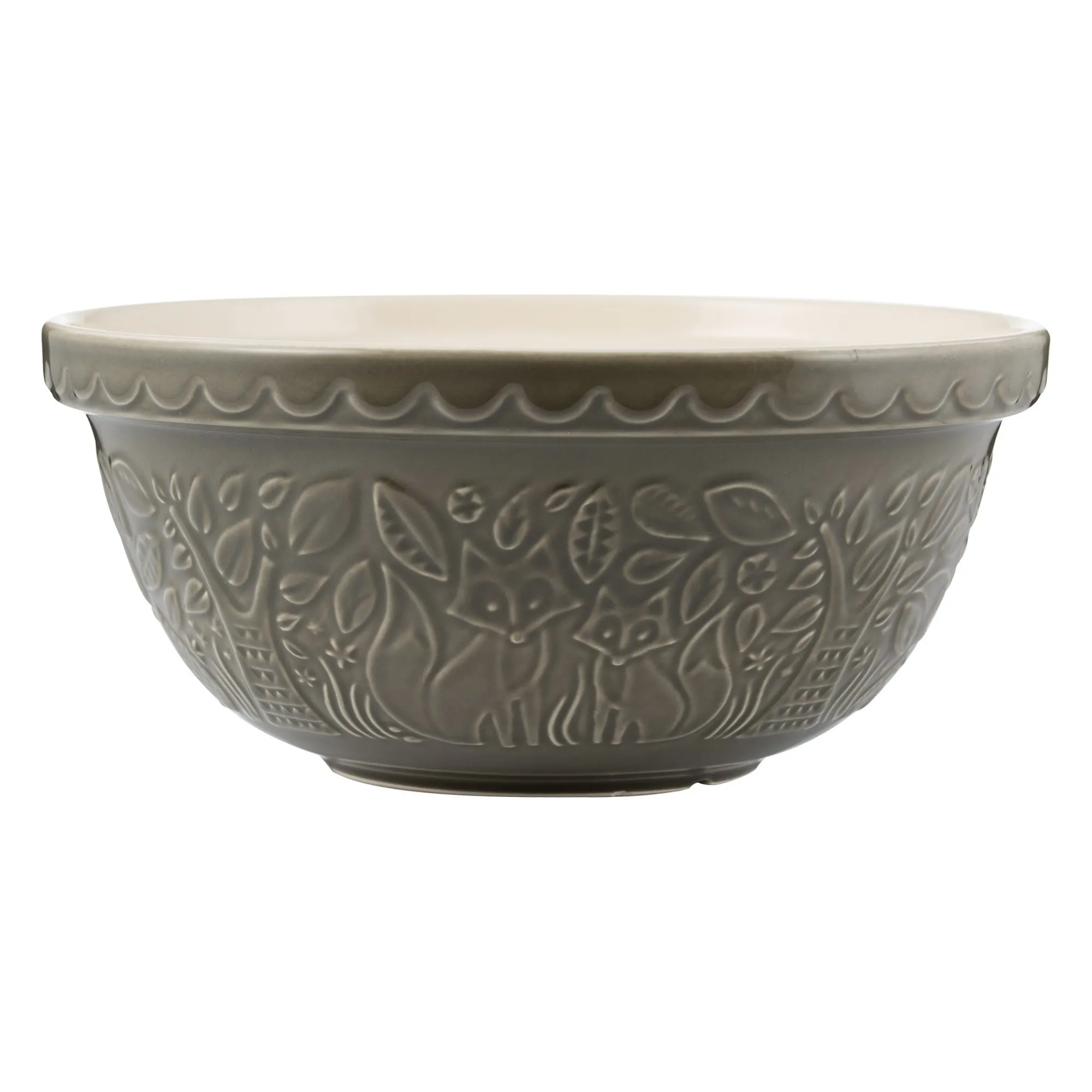 In The Forest Mixing Bowls>Mason Cash In The Forest S12 Grey Fox Mixing Bowl 29cm