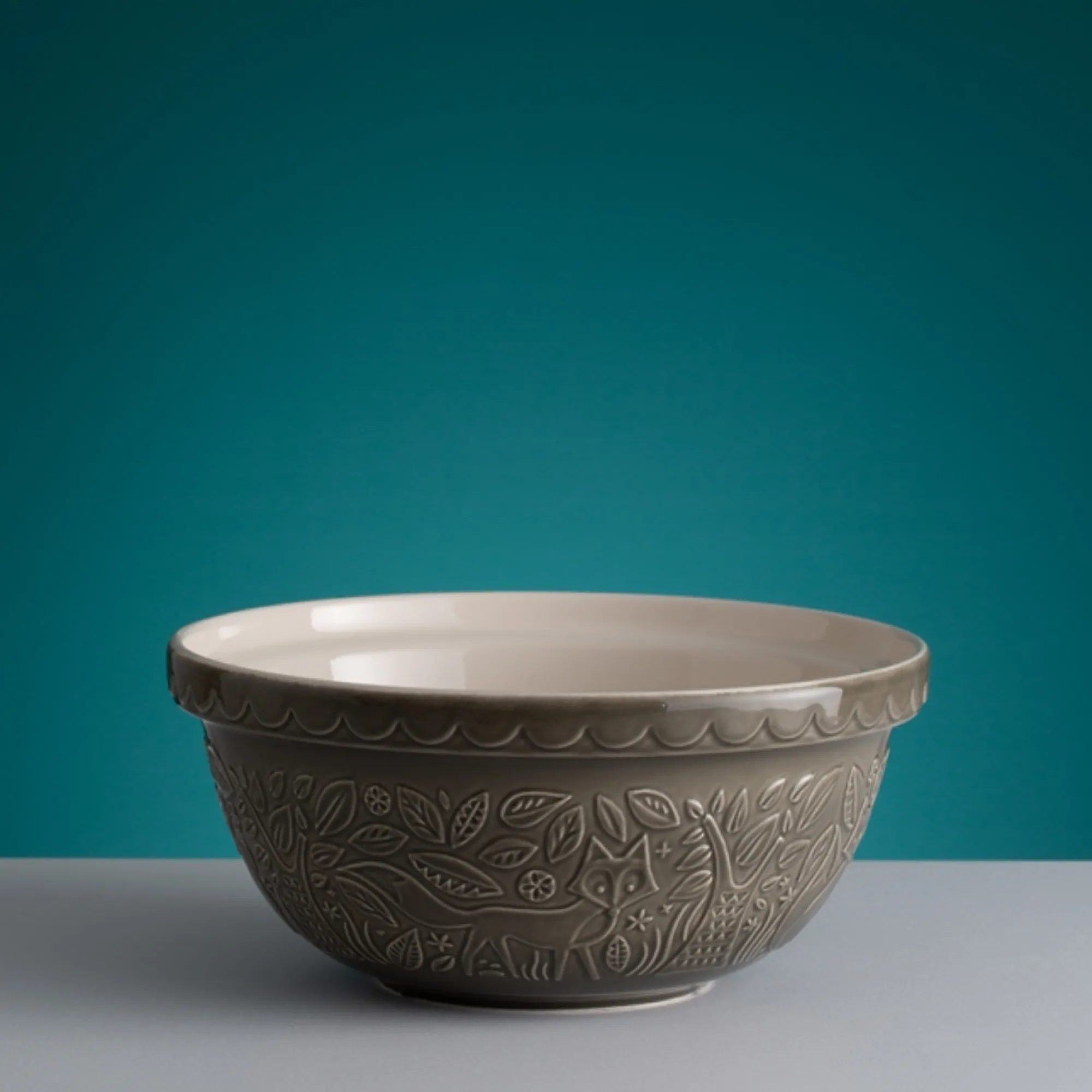 In The Forest Mixing Bowls>Mason Cash In The Forest S12 Grey Fox Mixing Bowl 29cm