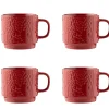 Mugs>Mason Cash In The Forest Set Of 4 Red Mugs 300ml