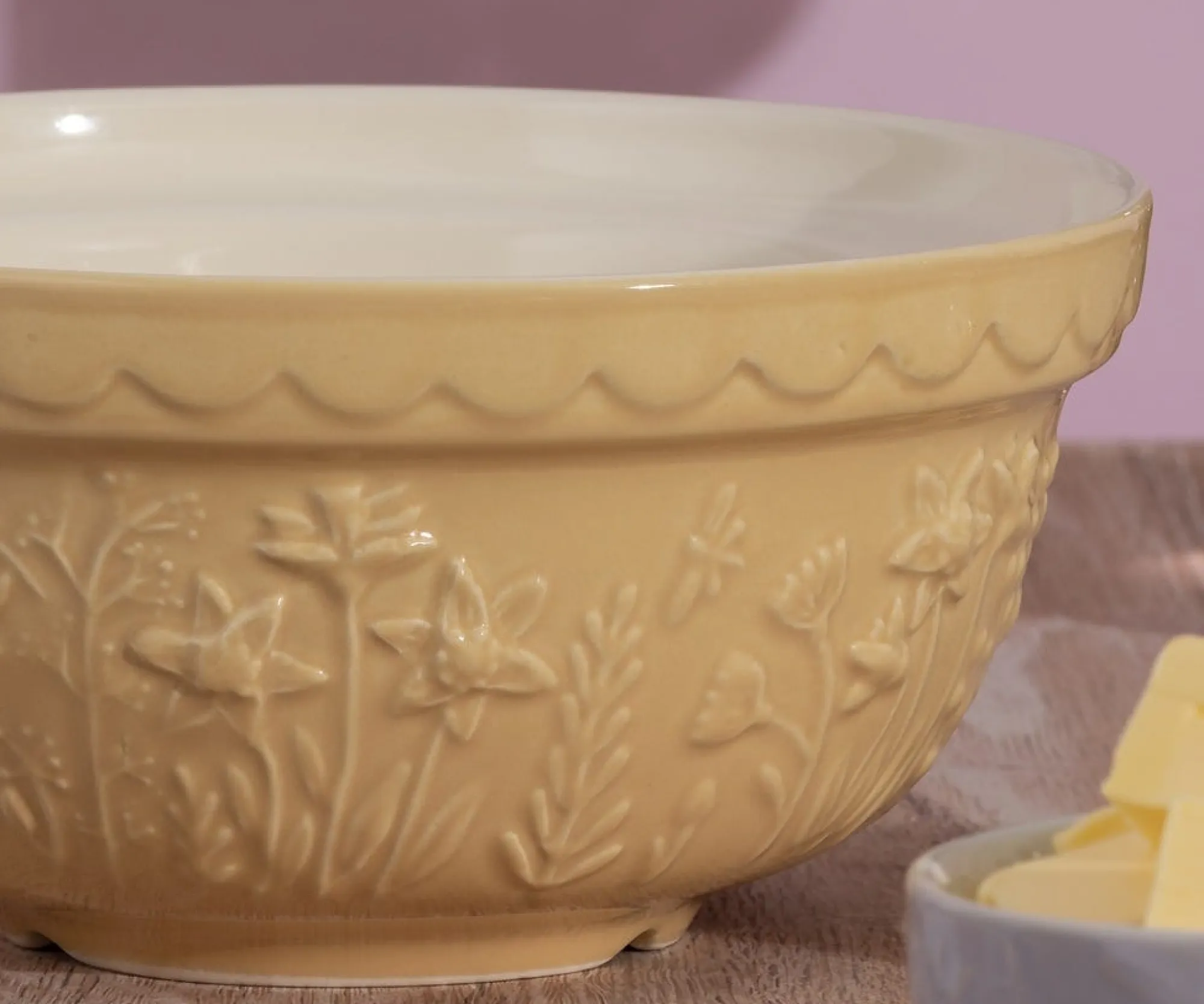 In The Meadow Mixing Bowls>Mason Cash In The Meadow S30 Daffodil Mixing Bowl 21cm