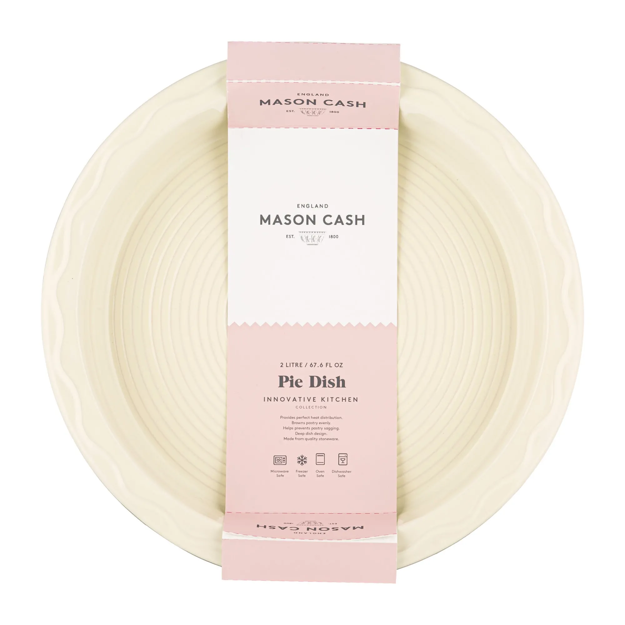 Oval & Pie Dishes>Mason Cash Innovative Kitchen Pie Dish 29cm