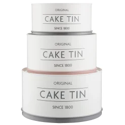 Cake Stands & Boxes|Storage>Mason Cash Innovative Kitchen Set Of 3 Cake Tins
