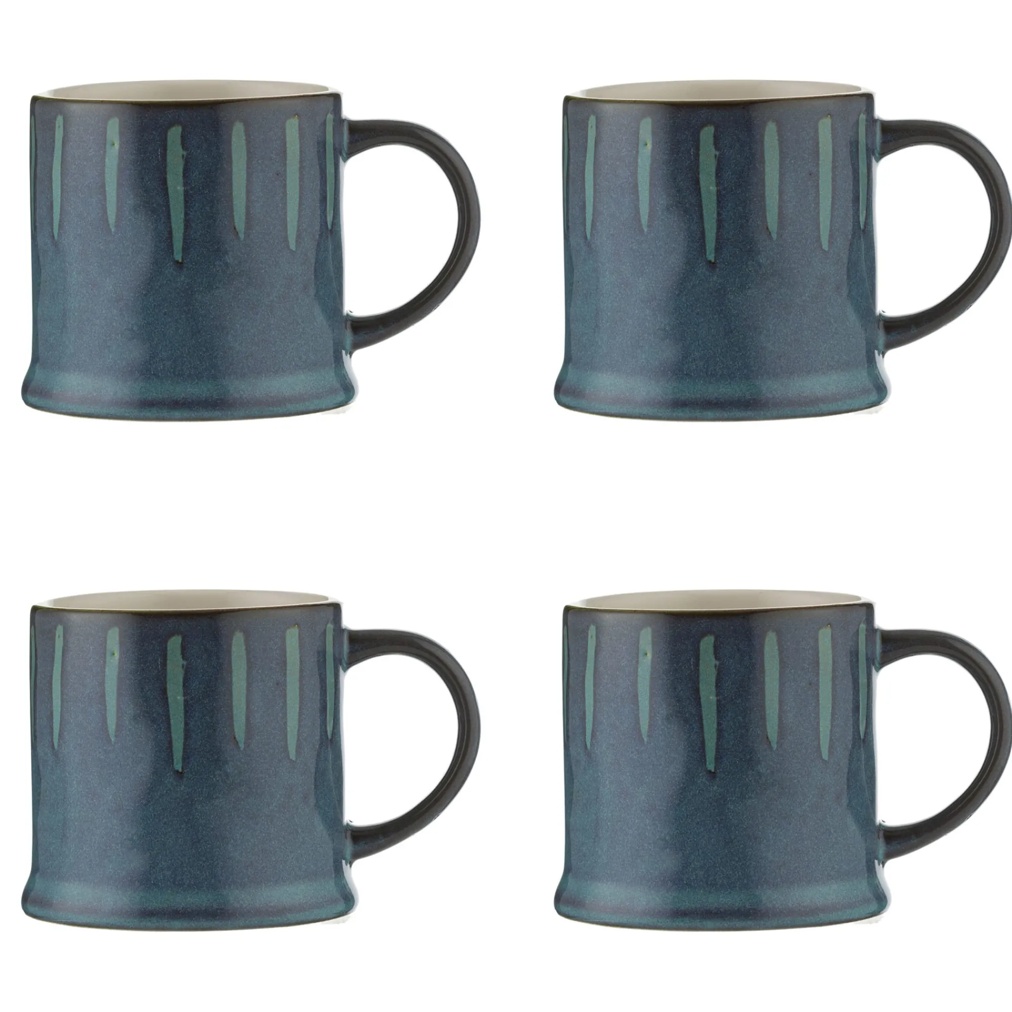 Mugs>Mason Cash Originals Reactive Set Of 4 Blue Mugs 400ml