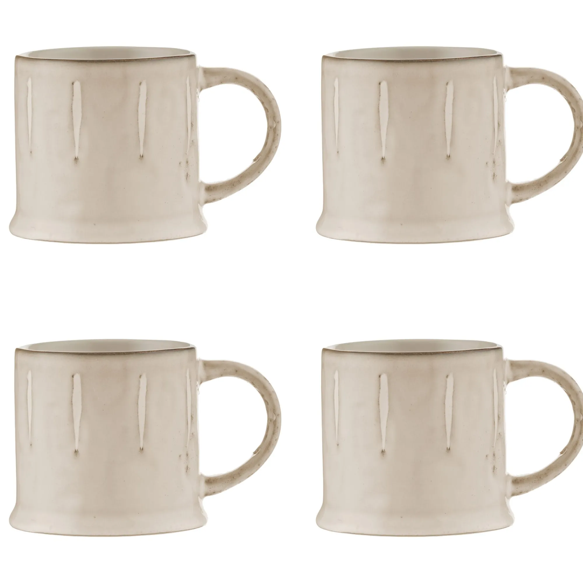 Mugs>Mason Cash Originals Reactive Set Of 4 Cream Mugs 400ml