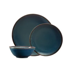 Dinner Sets>Mason Cash Reactive Blue 12 Piece Dinner Set M/O