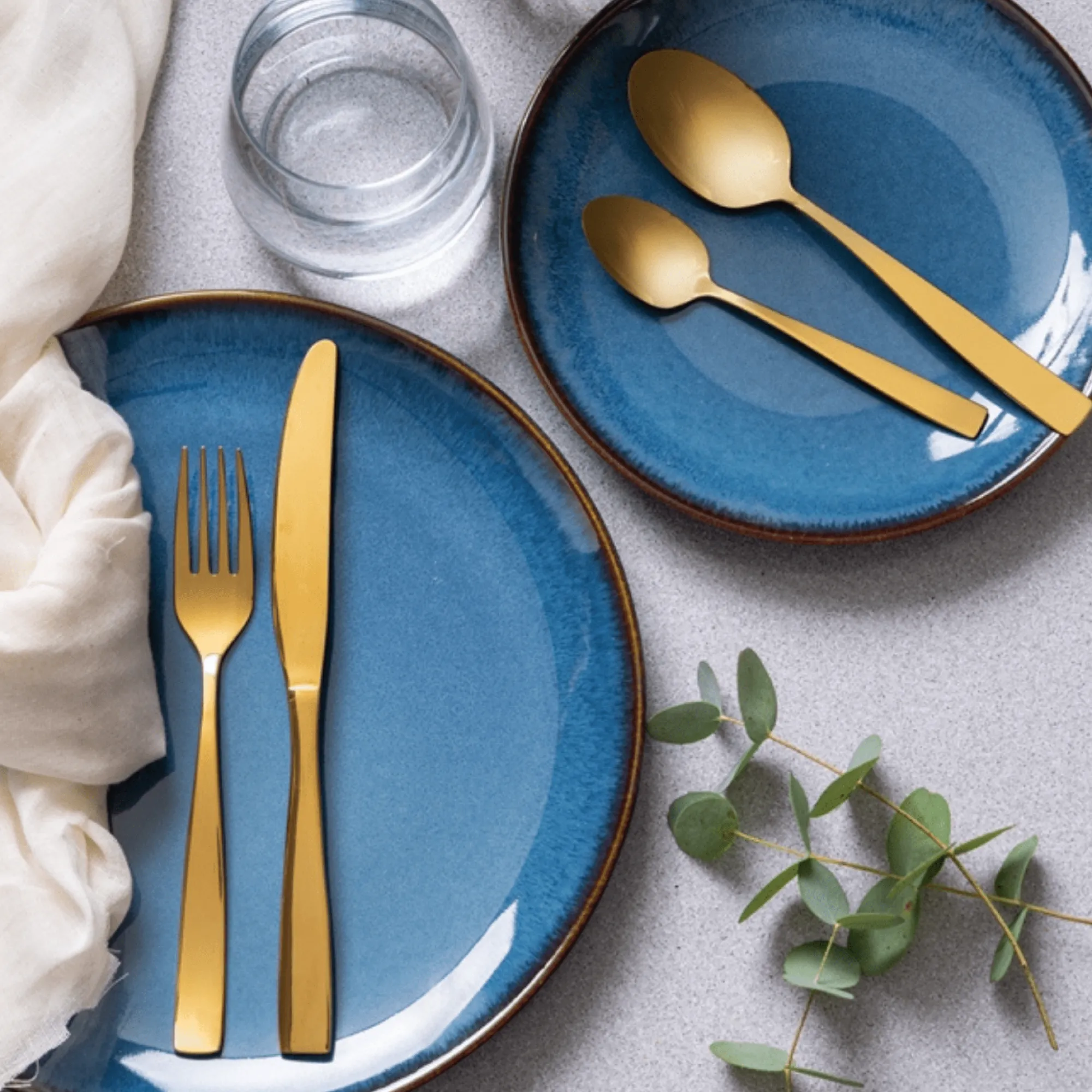 Plates>Mason Cash Reactive Blue Set Of 4 Side Plates