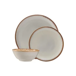 Dinner Sets>Mason Cash Reactive Cream 12 Piece Dinner Set M/O