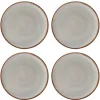 Plates>Mason Cash Reactive Cream Set Of 4 Dinner Plates