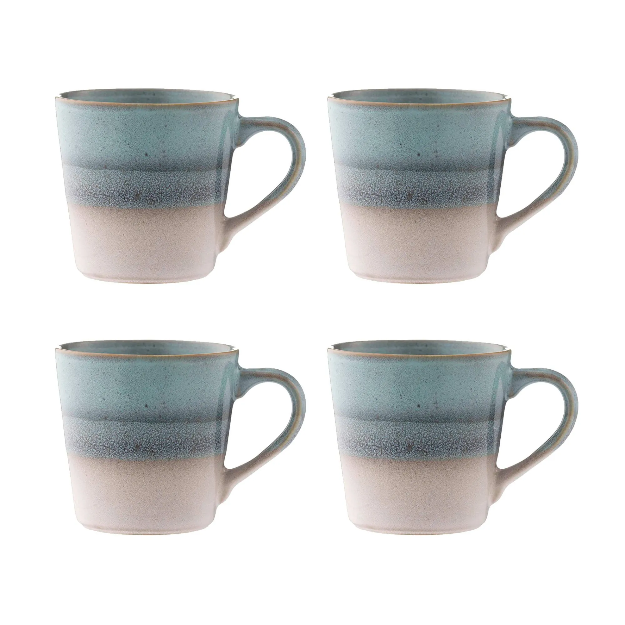 Mugs>Mason Cash Reactive Fade Set Of 4 Mugs Blue