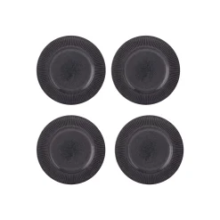Plates>Mason Cash Reactive Linear Black Set Of 4 Side Plates