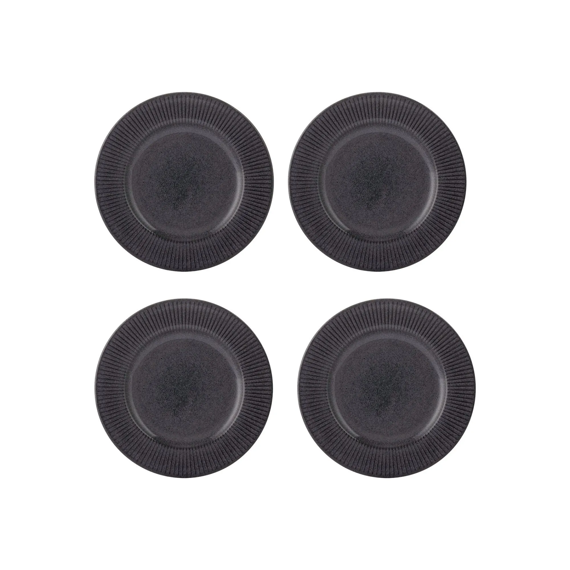 Plates>Mason Cash Reactive Linear Black Set Of 4 Side Plates