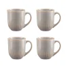Mugs>Mason Cash Reactive Linear Grey Set Of 4 Mugs 400ml