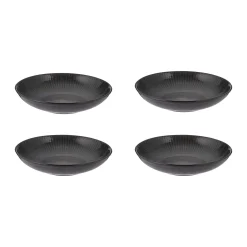 Mugs|Bowls>Mason Cash Reactive Linear Set Of 4 Black Pasta Bowls