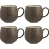 Mugs>Mason Cash Reactive Set Of 4 Charcoal Mugs 350ml