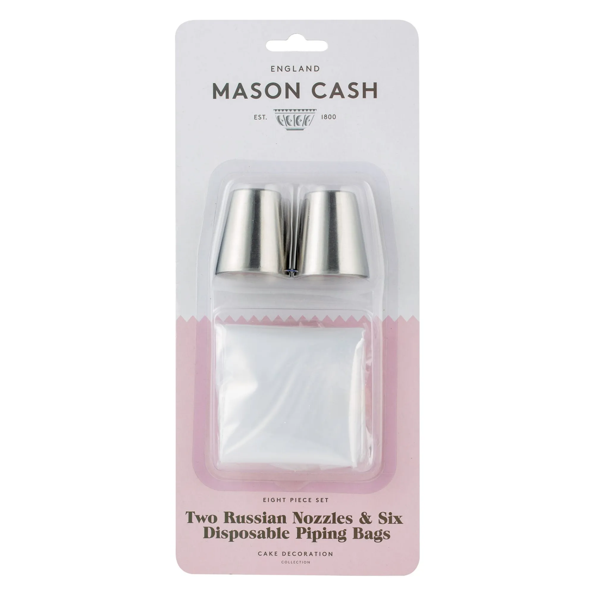 Piping & Icing>Mason Cash Set 2 Russia Nozzles & 6 Bags