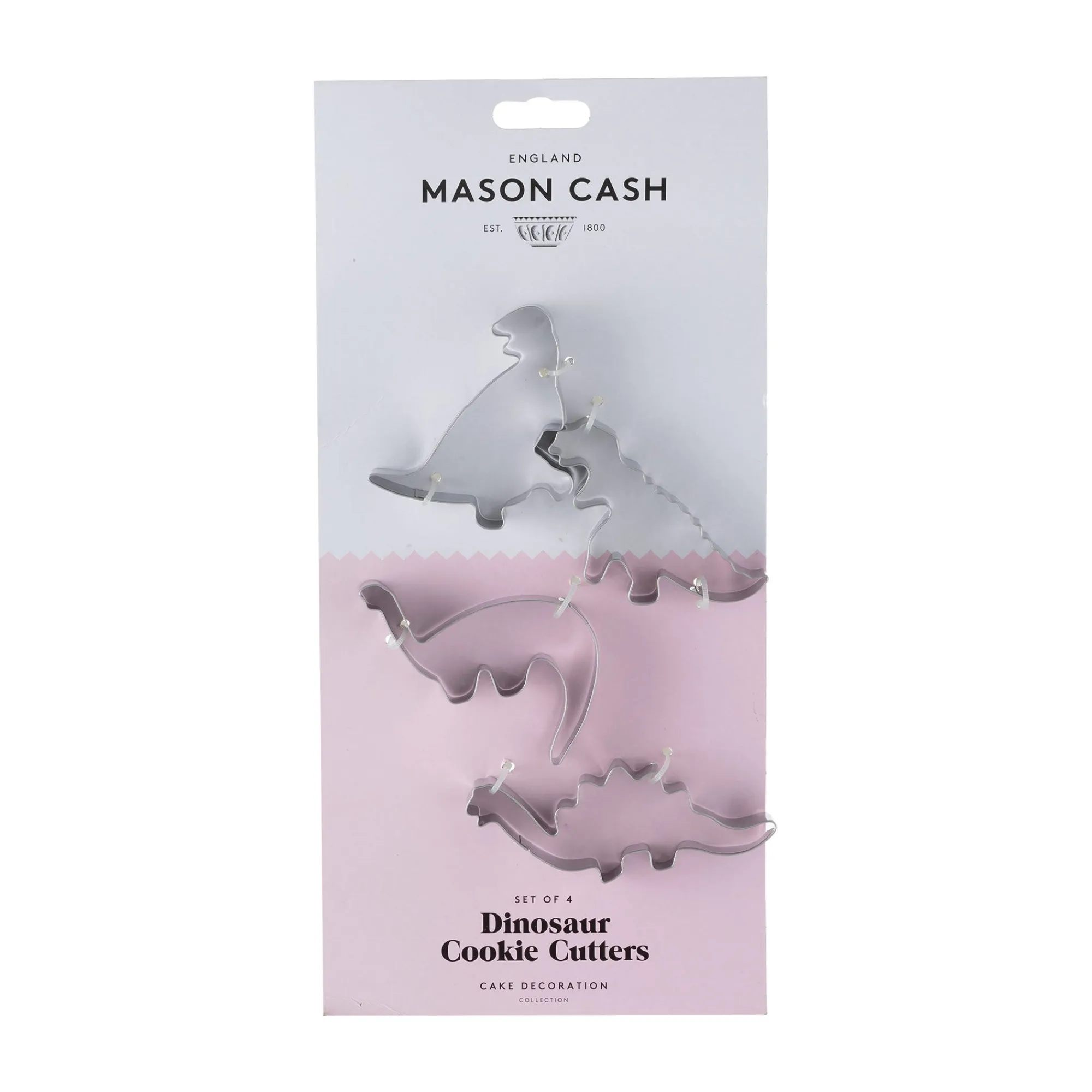 Cookie Cutters>Mason Cash Set Of 4 Dinosaur Cookie Cutters