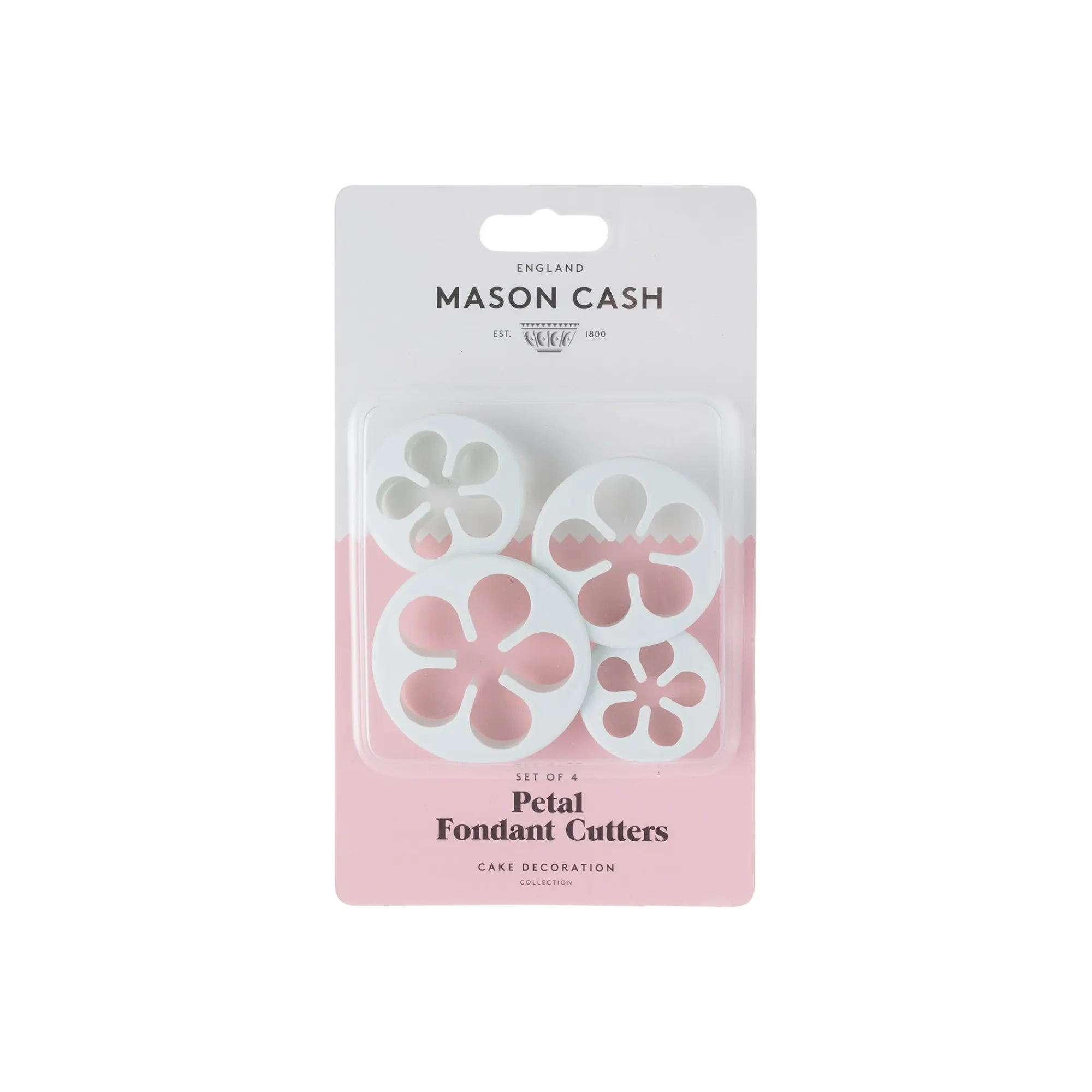 Floral & Plunger Cutters>Mason Cash Set Of 4 Petal Flower Cutters