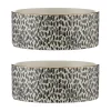 Decorated Pet Bowls|Dog Bowls>Mason Cash Splatter With Gold Rim Set Of 2 Pet Bowls
