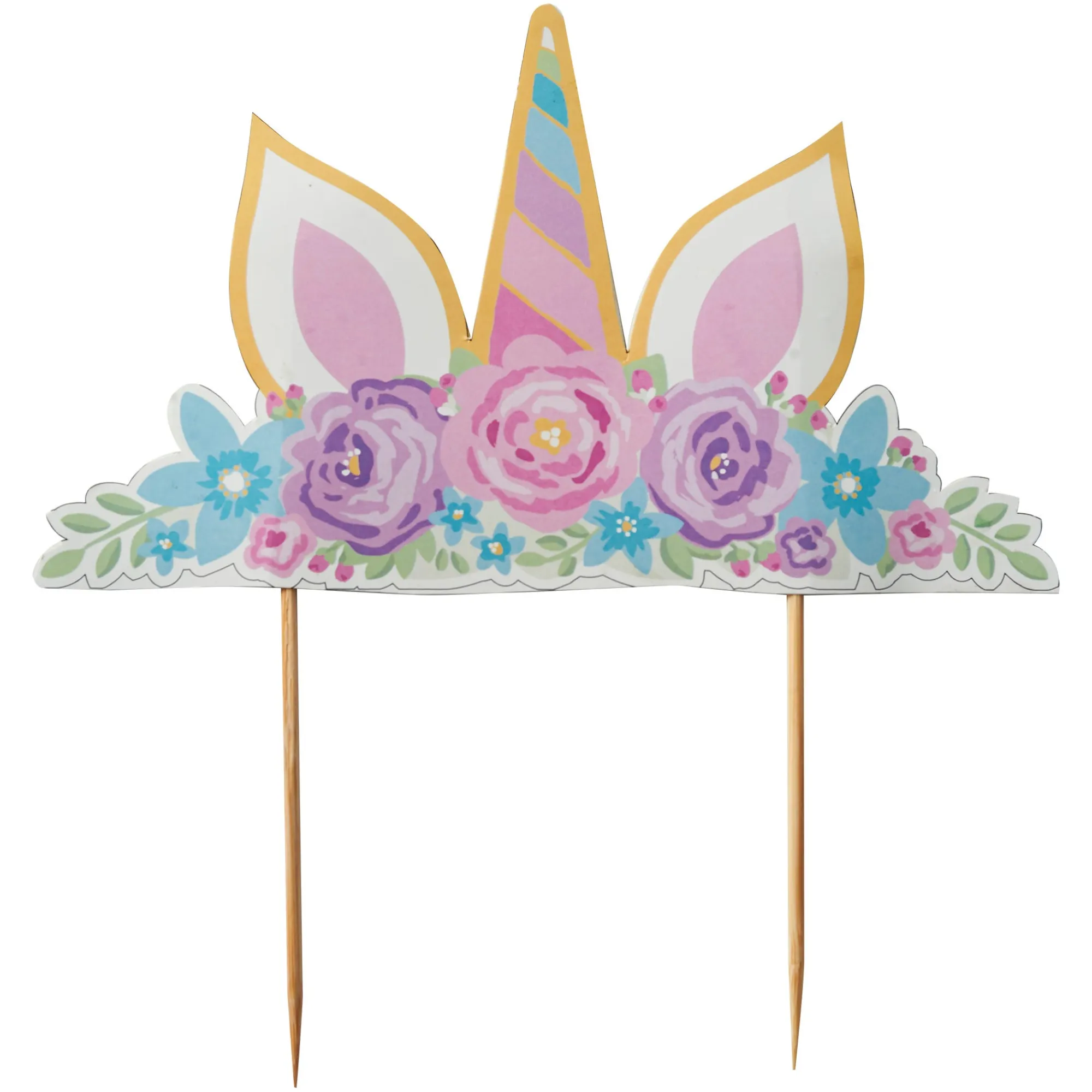 Cupcake Cases & Toppers>Mason Cash Unicorn Ears Topper