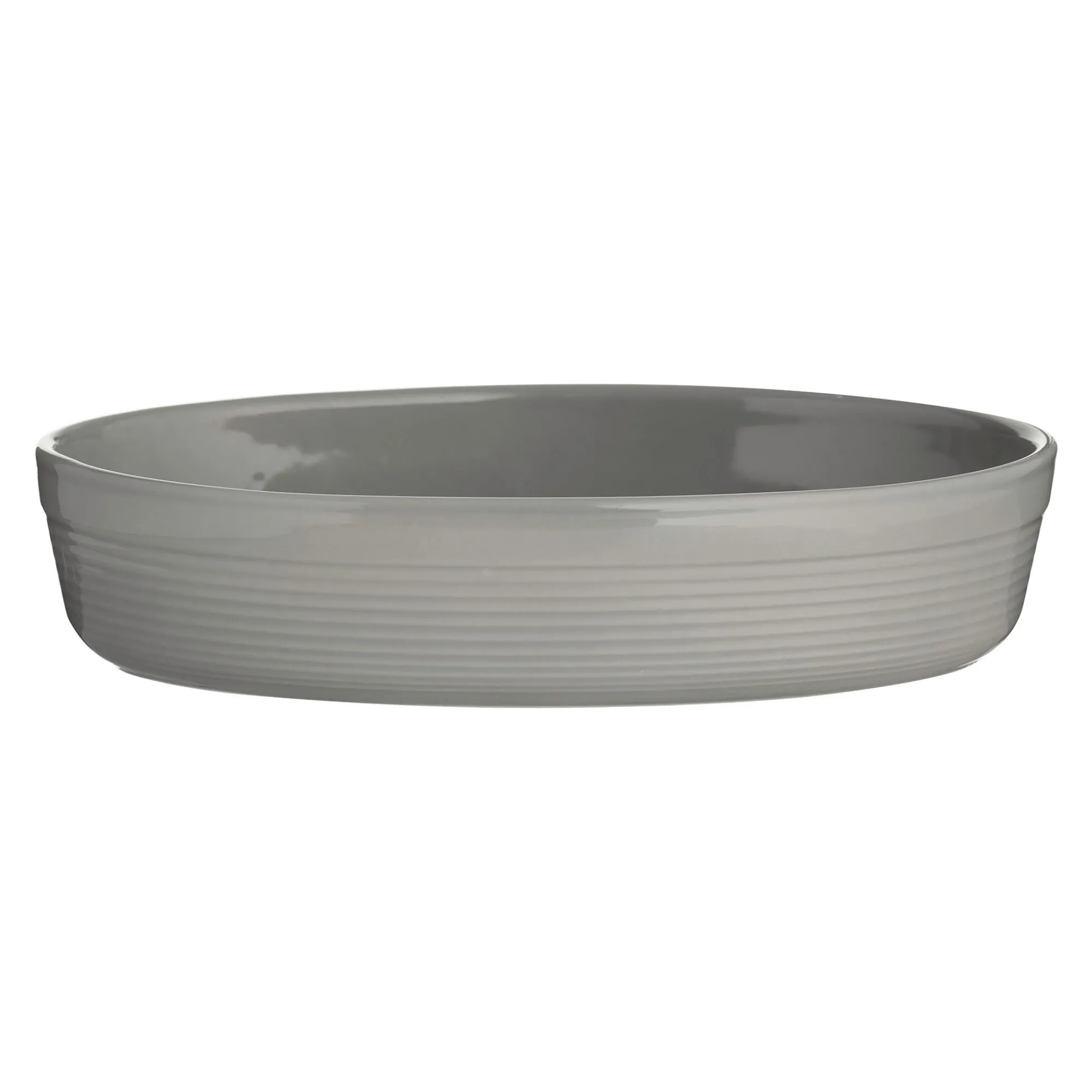Oval & Pie Dishes>Mason Cash William Mason 28cm Grey Oval Dish